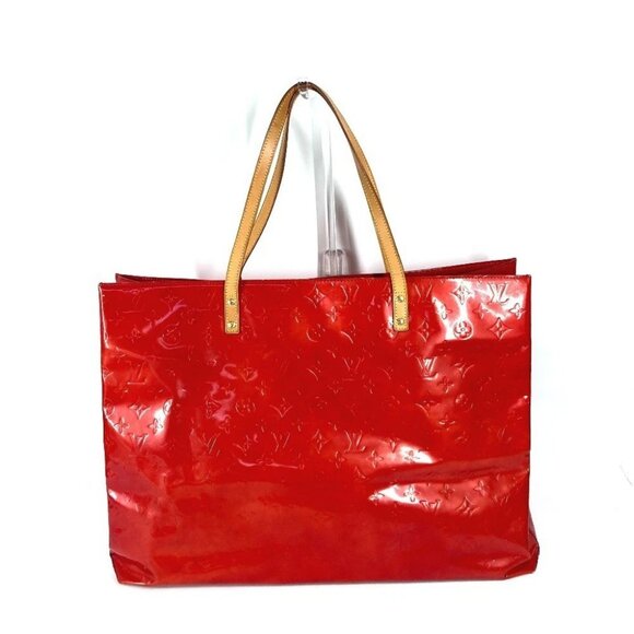 LOUIS VUITTON M91084 MonogramVernis Reed GM Bag Tote Bag Shoulder Bag - Picture 1 of 16